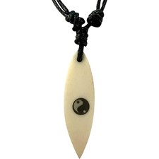 Yin and Yang Surfboard Pendant