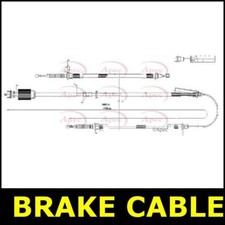 Handbrake Cable Parking Rear