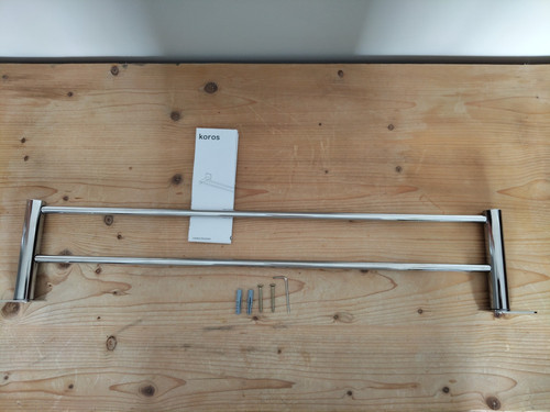 Chrome towel rail with - , all