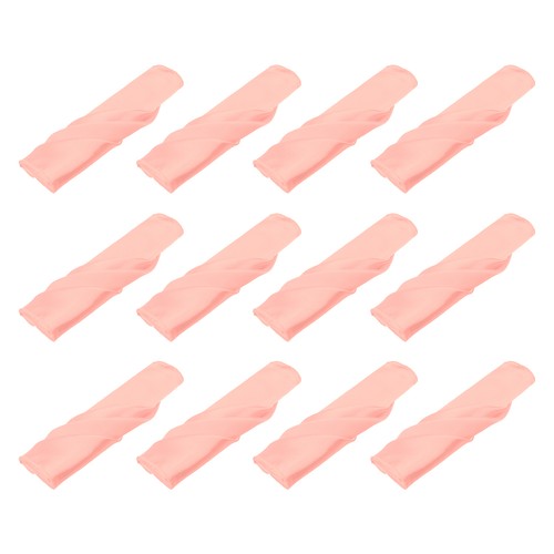 12pcs peach satin - peach, table