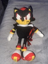 SHADOW THE HEDGEHOG PLUSH TOY SONIC X GOSH 8” RARE NO CHEST EMBLEM - CUSTOMIZED 