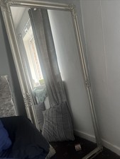 Mirror Large Full Length Wall Vintage Antique Silver Leaner Mirror 172cm x 84cm