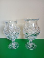 Hurricane Lamp Shades Pair Cut