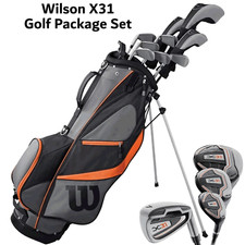 WILSON X31 ADVANTAGE GOLF SET MENS GOLF PACKAGE SET WILSON GOLF CLUBS BEGINNER