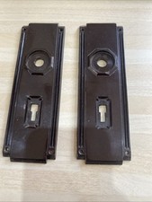Art Deco Bakelite door handle back plates