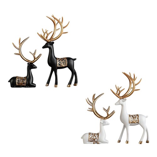 Pieces deer sculptures - pieces,