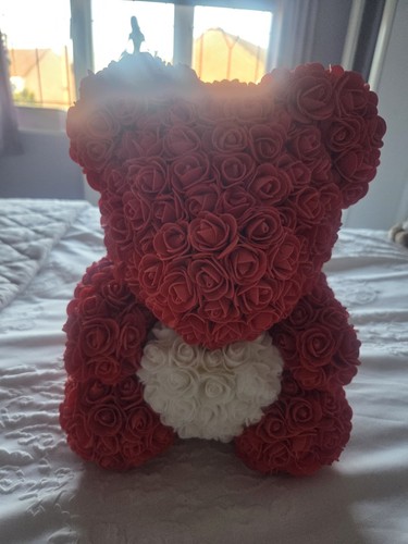 Red white rose flower - white,