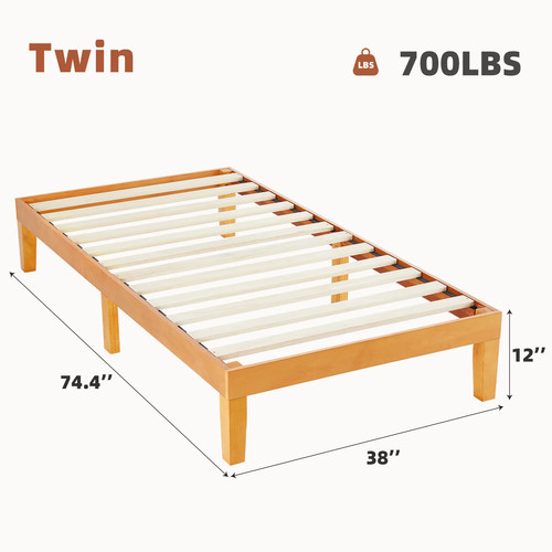 Queen wood platform bed - queen,