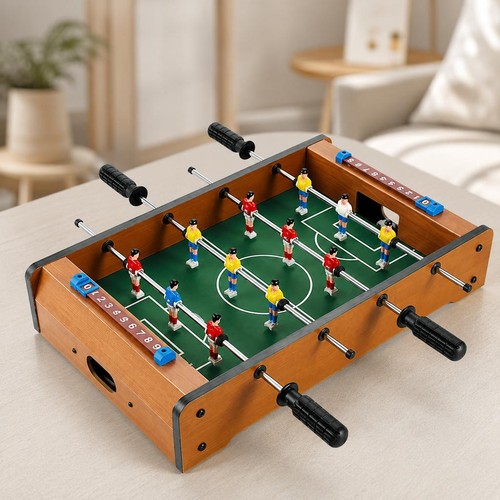 Compact wooden foosball table - wooden,