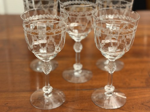 Set fostoria glass castle - set, 5