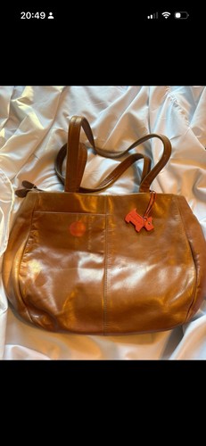 Radley brown leather tote bag - brown,