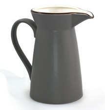 HIGH QUALITY GREY PORCELAIN WATER / MILK JUG/VASE 1 LITRE  PRESENT/GIFT