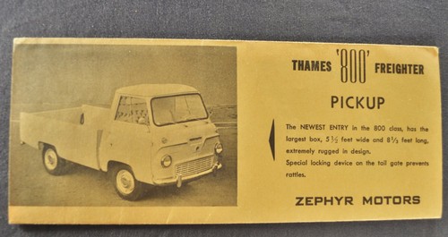1960 ford thames 800 - 800, brochure