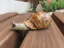 Handmade Ceramic Porcelain Snail Garden Pottery Figurine / Decoration Art