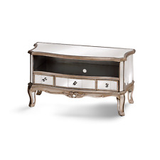 Side Table Mirrored HiFi Shelf