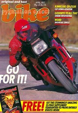 Bike Magazine April 1985 Barry Sheene Kawasaki GPz750R Z500 SR600 GPZ Ninja Zed