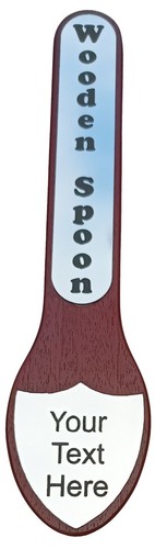 Wooden spoon trophy - trophy,, award
