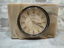 Metamec Marble/Oynx Mantel Clock. 1960's 1970's MCM. Stunning.