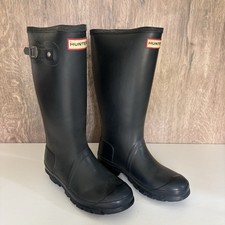 Hunter Long Navy Blue Wellies Size 3 Child Kids Girls