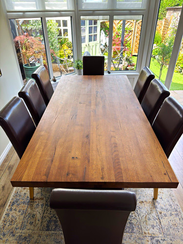Rectangular wood dining - dining, table