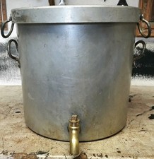 Antique Aluminium Tea Urn/ Catering Urn  Brass And Copper Tap Steel Handles G