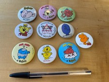 Vintage Mr. Men Badge Bundle
