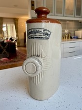 Vintage Rare Timothy White Stoneware Hot Water Bottle/Bed Warmer With Stopper