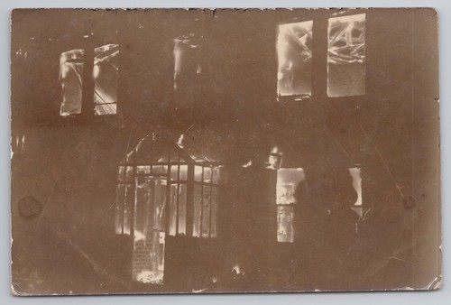 Burnt out mansion ruins - out,
