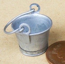 Small Metal Bucket Tumdee 1:12 Scale Dolls House Miniature Garden Pail 899