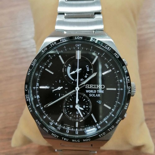 Seiko solar watch world - seiko,