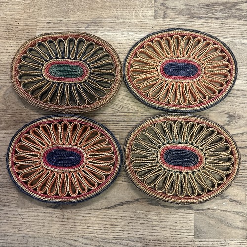 Vintage mcm oval colourful - vintage,
