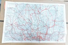 Vintage Cloth Road Map of Hertfordshire Published by Geograhia Ltd.