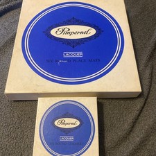 Vintage Pimpernel Lacquer Place Mats And Coasters Garden Bouquet