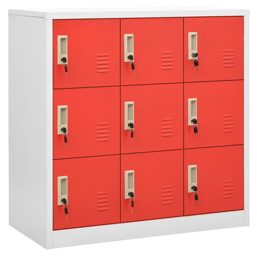 Locker cabinet light - locker, grey/red
