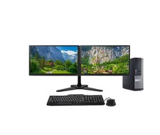 Fast Dell i7 4th Trading PC 22" Dual Monitor Bundle 2x 1080p Dual Stand W11 Pro