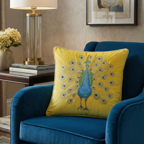 Luxurious embroidered peacock - luxurious,