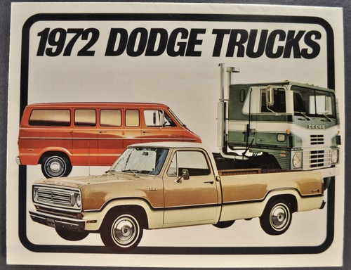 1972 dodge truck brochure - dodge,