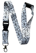 Musical Notes Lanyard with