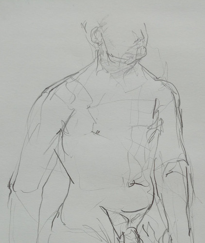 Original life drawing pencil