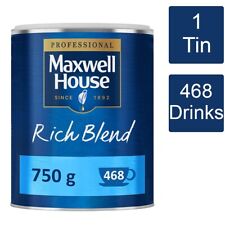 Maxwell House Rich Blend Instant Coffee Powder Tin 1 x 750g - 468 Servings