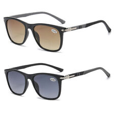 Tinted Bifocal Sunglasses Reading Glasses Square Presbyopic Glasses