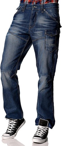 Dark blue jeans men - blue, men's