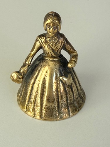 Vintage brass lady - lady, bell