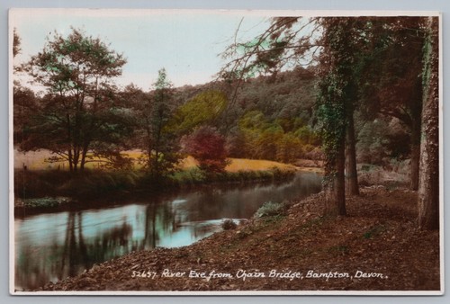 Postcard river exe - river, from