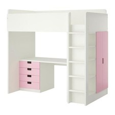 IKEA Stuva Childrens Loft Bed with Built-In Desk and Wardrobe