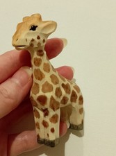 Cute Wooden Giraffe Figure