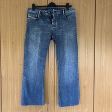 Diesel Jeans Mens W36 L28 blue Denim Zathan Regular Bootcut Wash 0072J 