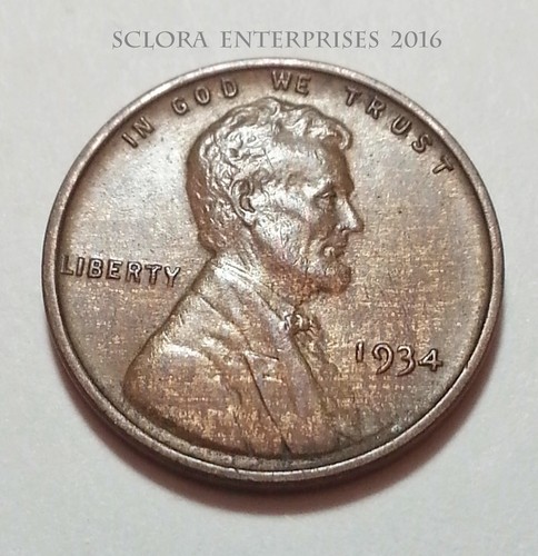 1934 lincoln wheat - 1934, cent