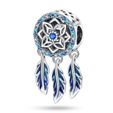 Blue Dreamcatcher Charm For