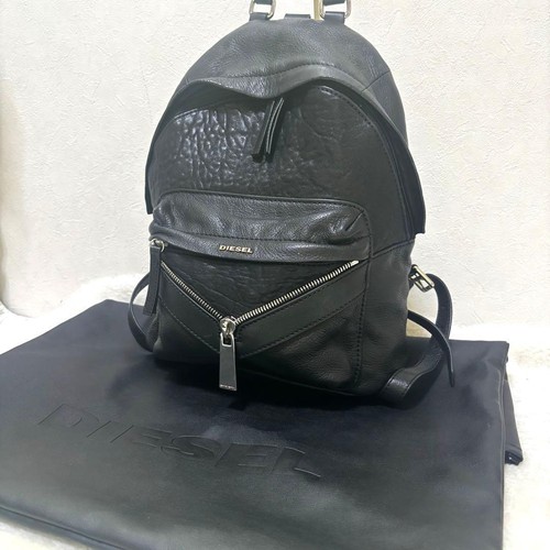 Diesel all leather backpack - all,